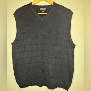 Anthology Men's Black V-Neck Sweater Vest